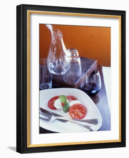 Insalata Caprese (Tomato with Mozzarella and Basil)-Alexandra Grablewski-Framed Photographic Print