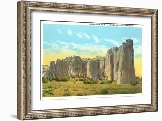 Inscription Rock, El Moro National Monument, New Mexico-null-Framed Premium Giclee Print