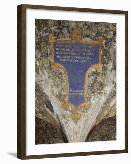 Inscription with Dedication from Milan to Louis Xii-null-Framed Giclee Print