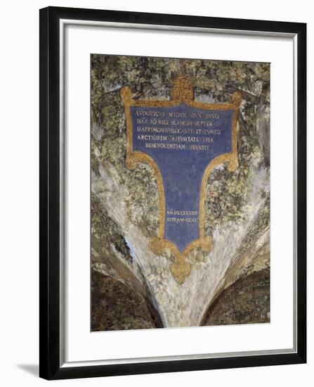 Inscription with Dedication from Milan to Louis Xii-null-Framed Giclee Print