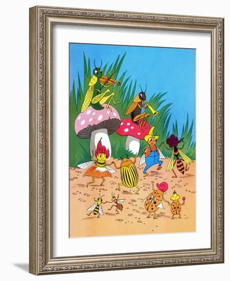 Insect Orchestra - Jack & Jill-Wilmer H. Wickham-Framed Giclee Print