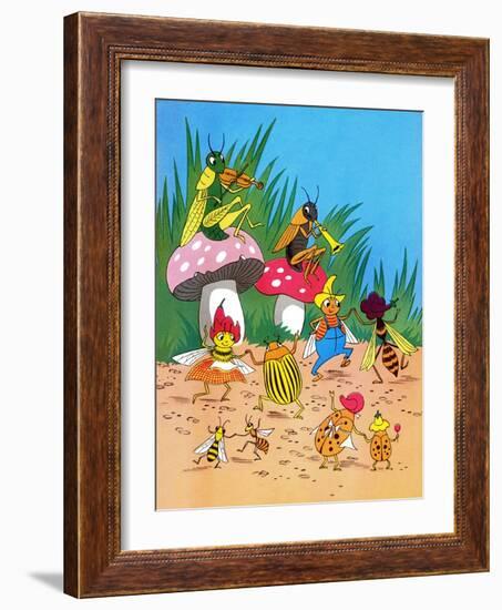 Insect Orchestra - Jack & Jill-Wilmer H. Wickham-Framed Giclee Print