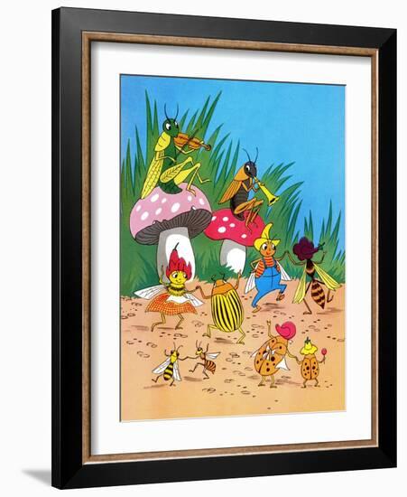 Insect Orchestra - Jack & Jill-Wilmer H. Wickham-Framed Giclee Print