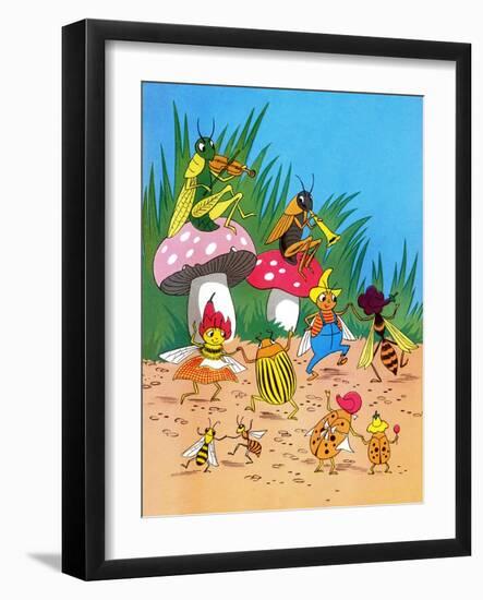 Insect Orchestra - Jack & Jill-Wilmer H. Wickham-Framed Giclee Print