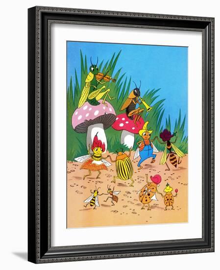 Insect Orchestra - Jack & Jill-Wilmer H. Wickham-Framed Giclee Print