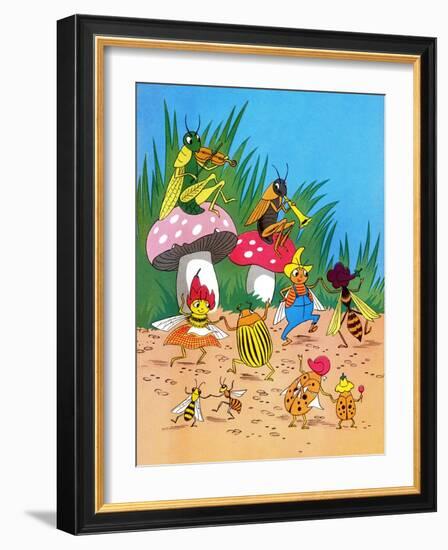 Insect Orchestra - Jack & Jill-Wilmer H. Wickham-Framed Giclee Print