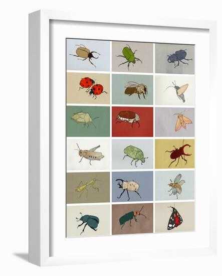 Insects-Eliza Southwood-Framed Giclee Print