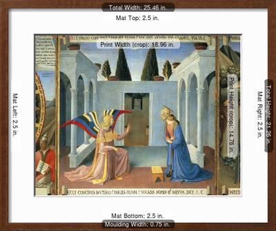 Inset Depicting Annunciation Panel From Armadio Degli Argenti Giclee Print Art Com