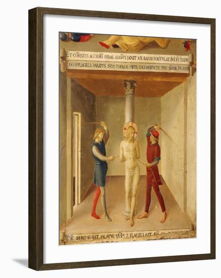 Inset Depicting Flogging of Jesus, Panel from Armadio Degli Argenti-null-Framed Giclee Print