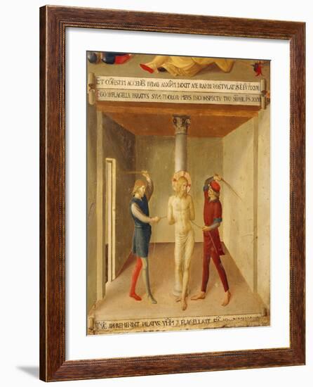 Inset Depicting Flogging of Jesus, Panel from Armadio Degli Argenti-null-Framed Giclee Print