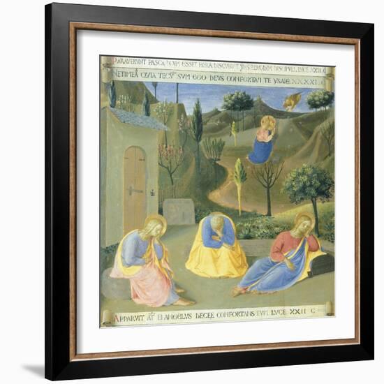 Inset Depicting Praying in Garden, Panel from the Armadio Degli Argenti-null-Framed Giclee Print