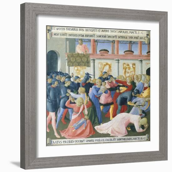 Inset Depicting the Massacre of the Innocents, Panel from the Armadio Degli Argenti-null-Framed Giclee Print