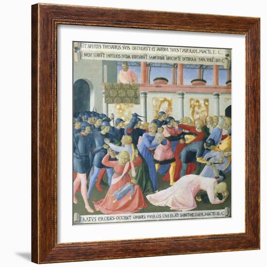 Inset Depicting the Massacre of the Innocents, Panel from the Armadio Degli Argenti-null-Framed Giclee Print