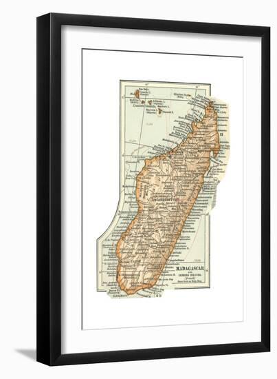 Inset Map of Madagascar and Comoro Islands. Africa-Encyclopaedia Britannica-Framed Giclee Print