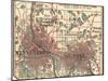 Inset Map of Minneapolis and St. Paul, Minnesota-Encyclopaedia Britannica-Mounted Art Print