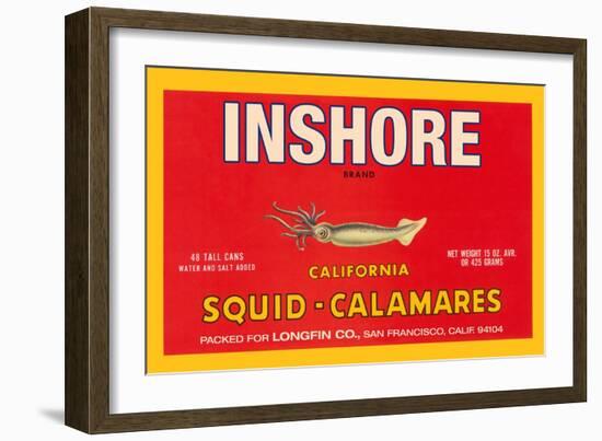 Inshore Brand Squid - Calamares-Paris Pierce-Framed Premium Giclee Print