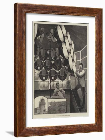 Inside a Lighthouse, Beachey Head, Sussex-Alfred Edward Emslie-Framed Giclee Print