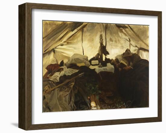 Inside a Tent in the Canadian Rockies-John Singer Sargent-Framed Giclee Print