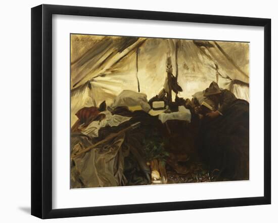 Inside a Tent in the Canadian Rockies-John Singer Sargent-Framed Giclee Print