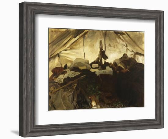 Inside a Tent in the Canadian Rockies-John Singer Sargent-Framed Giclee Print