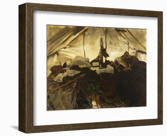 Inside a Tent in the Canadian Rockies-John Singer Sargent-Framed Giclee Print