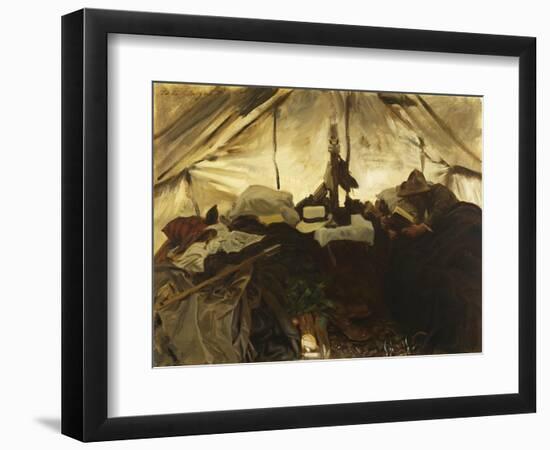 Inside a Tent in the Canadian Rockies-John Singer Sargent-Framed Giclee Print