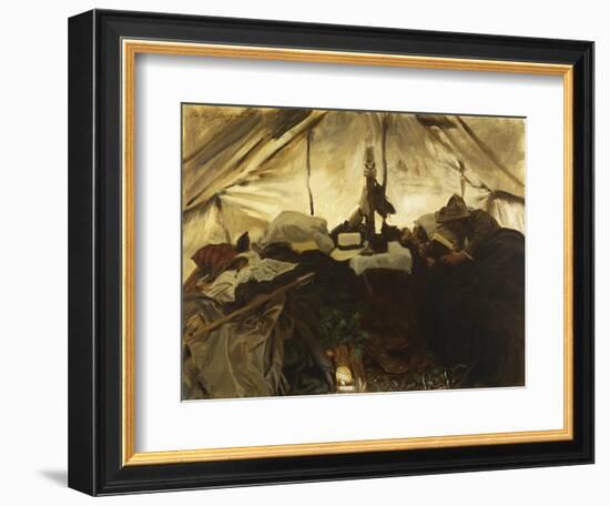 Inside a Tent in the Canadian Rockies-John Singer Sargent-Framed Giclee Print