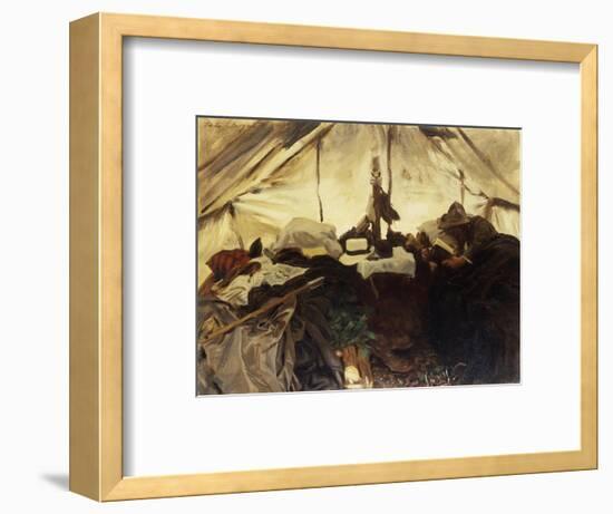 Inside a Tent in the Canadian Rockies-John Singer Sargent-Framed Premium Giclee Print