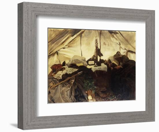 Inside a Tent in the Canadian Rockies-John Singer Sargent-Framed Giclee Print