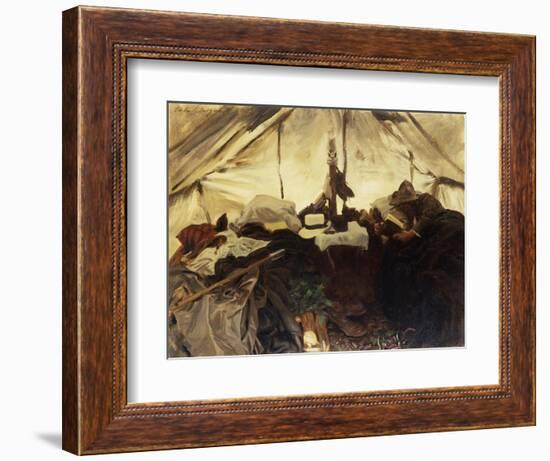 Inside a Tent in the Canadian Rockies-John Singer Sargent-Framed Giclee Print