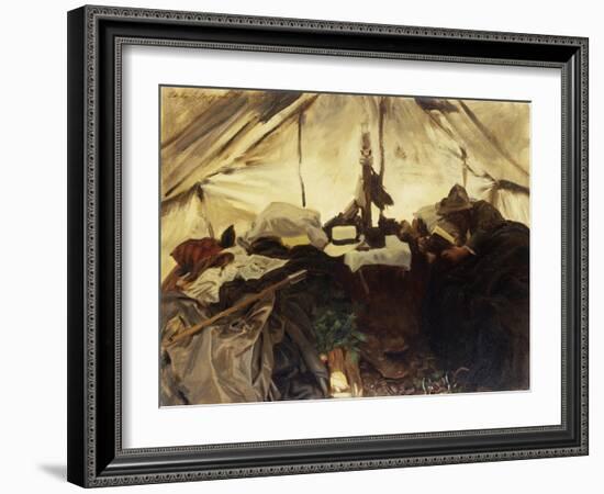 Inside a Tent in the Canadian Rockies-John Singer Sargent-Framed Giclee Print