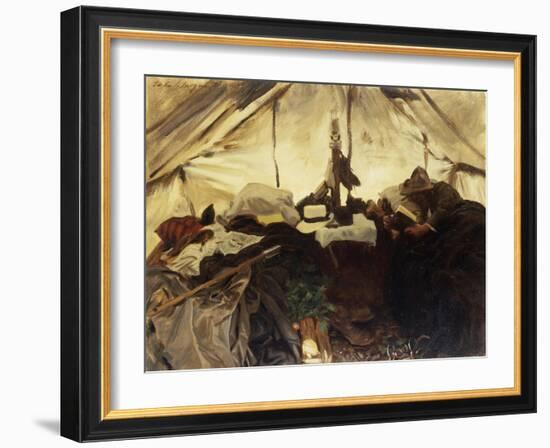 Inside a Tent in the Canadian Rockies-John Singer Sargent-Framed Giclee Print