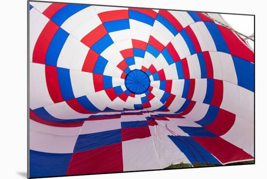 Inside an Inflating Balloon at the Albuquerque Balloon Fiesta in Albuquerque, New Mexico, Usa-Chuck Haney-Mounted Photographic Print