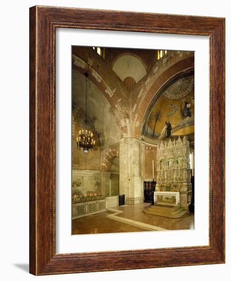 Inside and High Altar, St Peter in Golden Sky Church, Pavia, Italy, 8th-12th Century-null-Framed Giclee Print