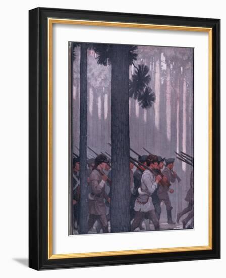 Inside Cover Design, 1928 (Colour Litho)-Newell Convers Wyeth-Framed Giclee Print