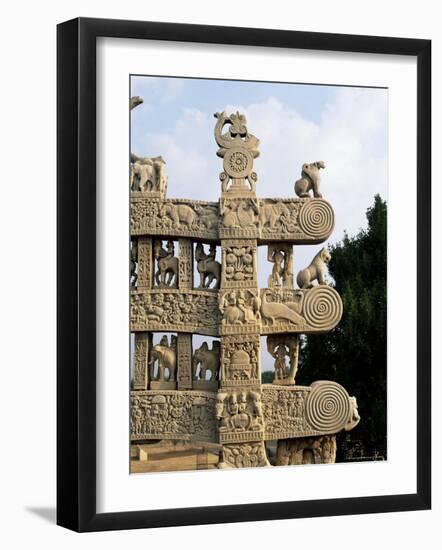 Inside Face of the North Gateway, the Great Stupa, Sanchi, Madhya Pradesh, India-Richard Ashworth-Framed Photographic Print
