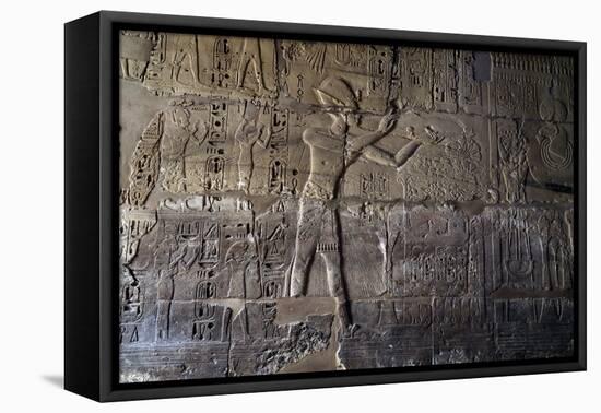 Inside Karnak Temple, Luxor, Thebes, Egypt, North Africa-David Pickford-Framed Premier Image Canvas