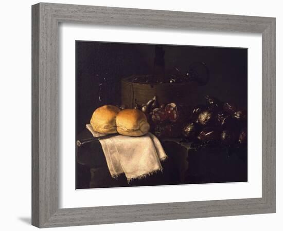 Inside Kitchen-Giuseppe Recco-Framed Giclee Print