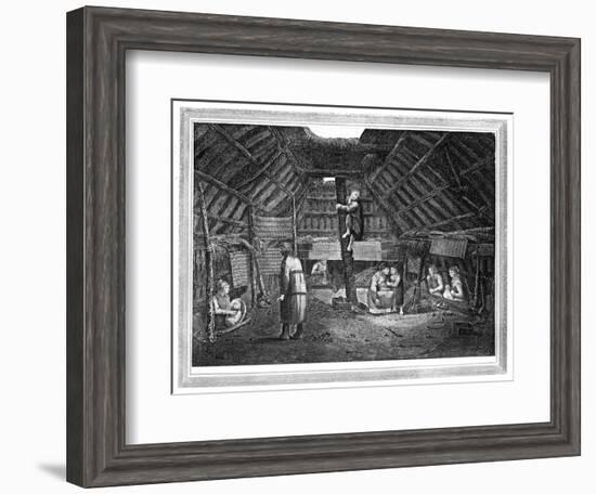 Inside of a House in Oonalashka, C1776-1779-Walker-Framed Giclee Print