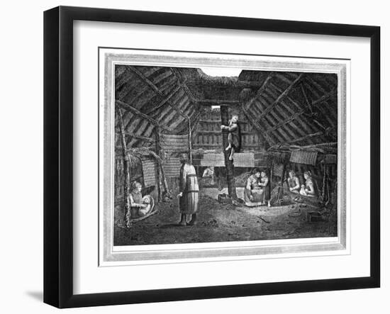 Inside of a House in Oonalashka, C1776-1779-Walker-Framed Giclee Print