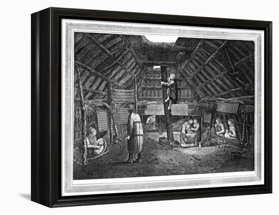 Inside of a House in Oonalashka, C1776-1779-Walker-Framed Premier Image Canvas