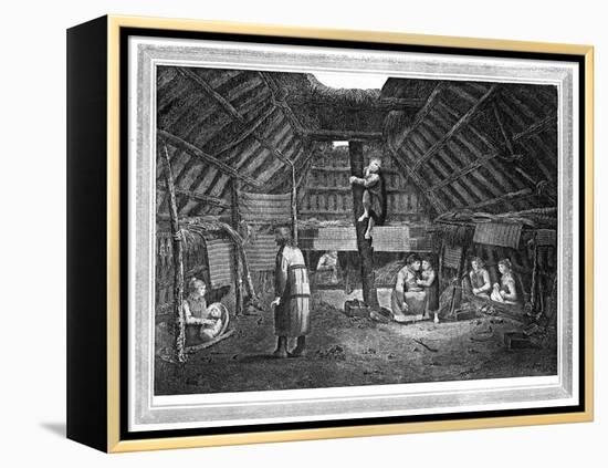 Inside of a House in Oonalashka, C1776-1779-Walker-Framed Premier Image Canvas