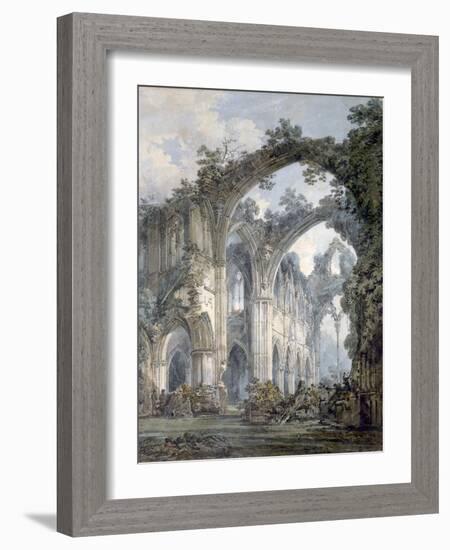 'Inside of Tintern Abbey, Monmouthshire', c1794-JMW Turner-Framed Giclee Print