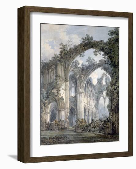 'Inside of Tintern Abbey, Monmouthshire', c1794-JMW Turner-Framed Giclee Print