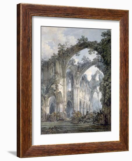 'Inside of Tintern Abbey, Monmouthshire', c1794-JMW Turner-Framed Giclee Print