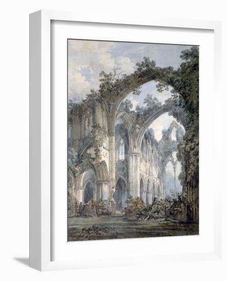 'Inside of Tintern Abbey, Monmouthshire', c1794-JMW Turner-Framed Giclee Print