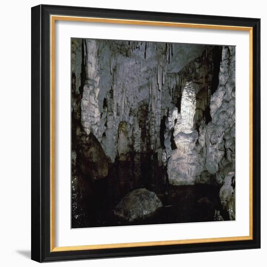 Inside the Diktaen cave-Unknown-Framed Photographic Print