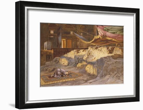 Inside the Dome of the Rock-Carl Friedrich Heinrich Werner-Framed Giclee Print