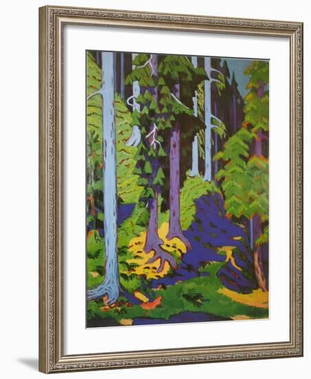 Inside the Forest, 1937-Ernst Ludwig Kirchner-Framed Art Print