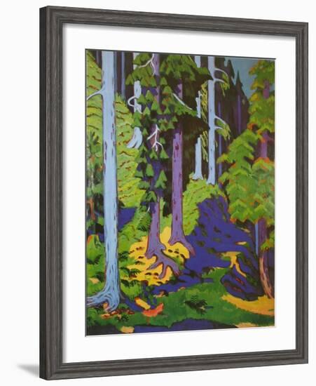 Inside the Forest, 1937-Ernst Ludwig Kirchner-Framed Art Print